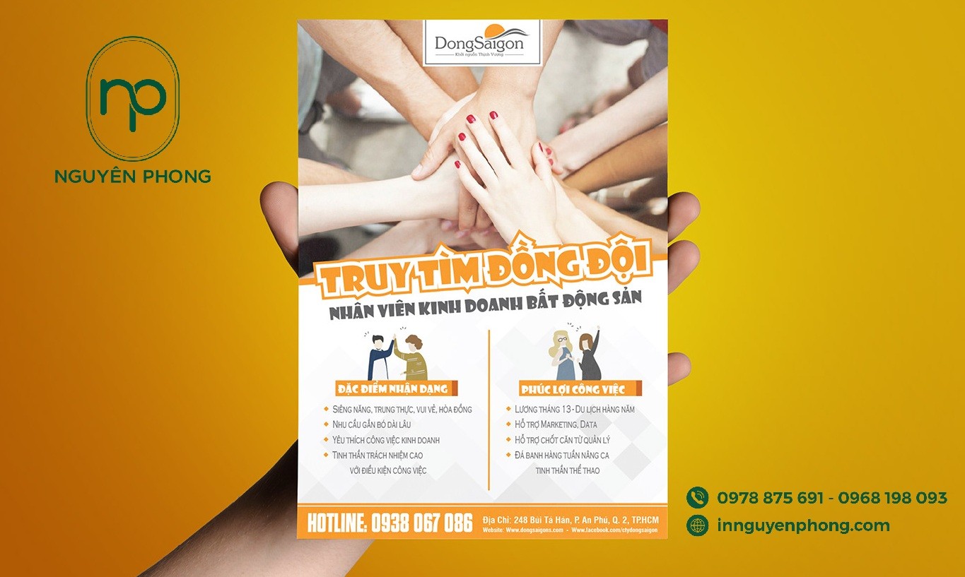 Leaflet tuyển dụng